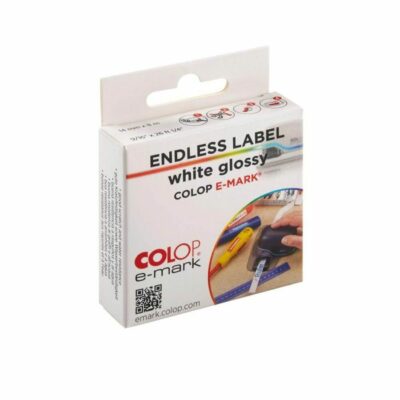 e-mark® Endlosetiketten weiß glänzend